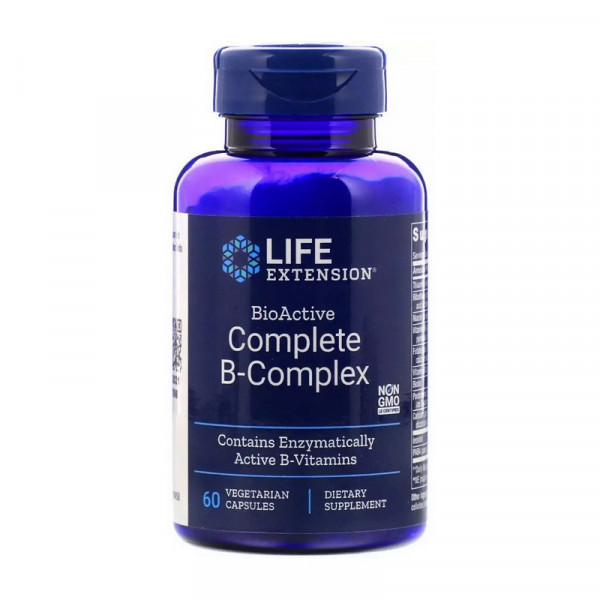 BioActive B-Complex Complete (60 veg caps) Life Extension