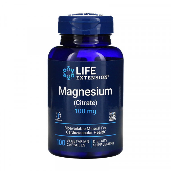 Magnesium Citrate 100 mg (100 veg caps) Life Extension