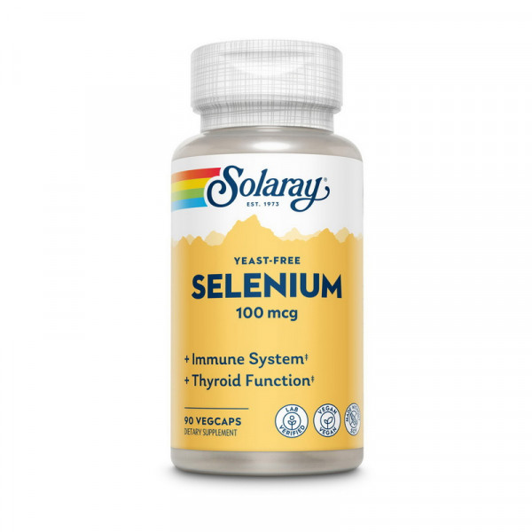 Selenium 100 mcg yeast-free (90 veg caps) Solaray