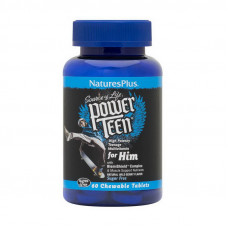 Natures Plus Power Teen for Him multivitamin (60 chew tabs, wild berry)