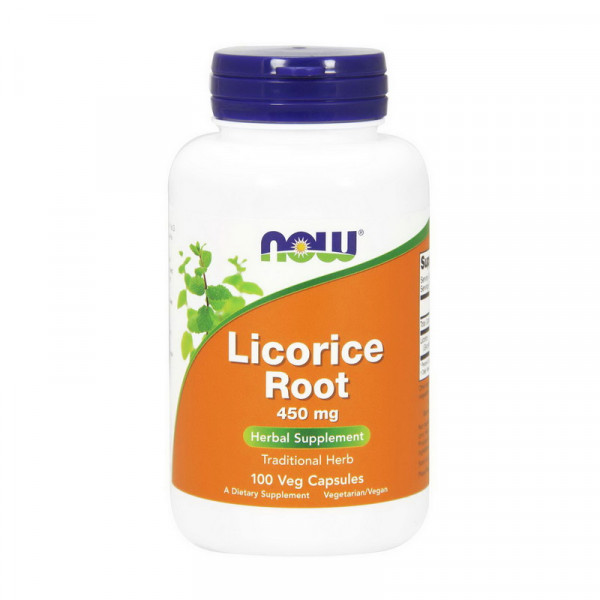 Licorice Root 450 mg (100 veg caps) NOW