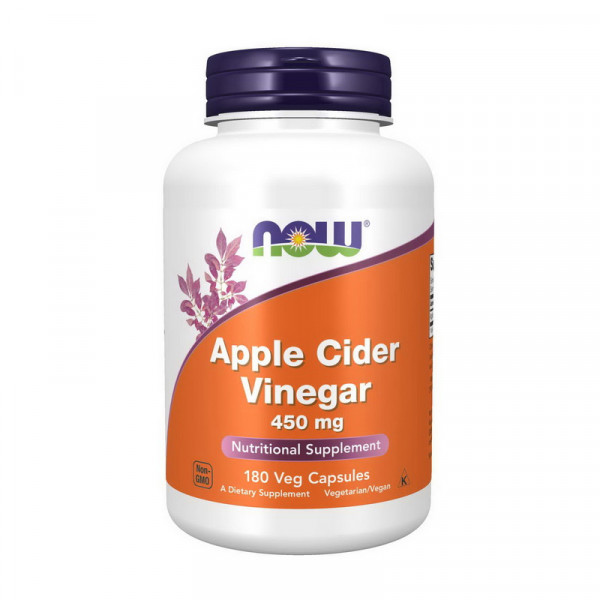 Apple Cider Vinegar 450 mg (180 veg caps) NOW