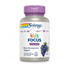 Solaray Kids Focus for Children Chewable (60 chewables, grape)