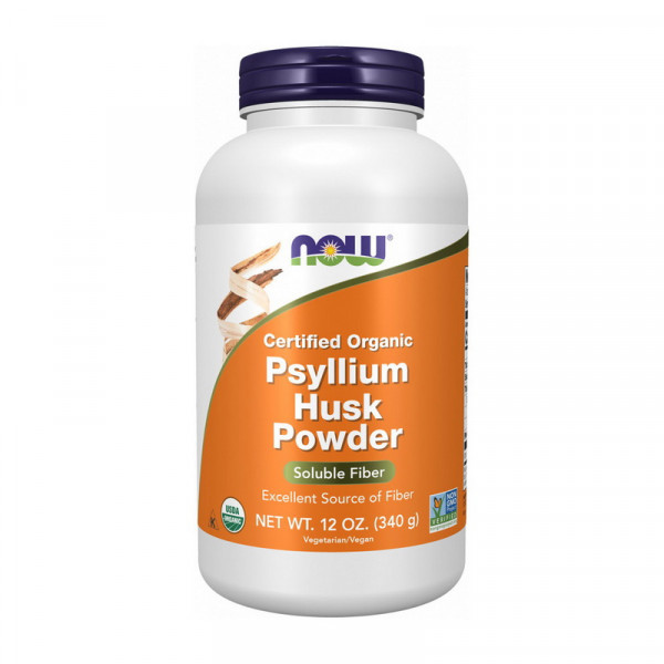 Psyllium Husk Organic Powder (340 g) NOW