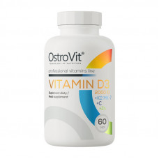 OstroVit Vitamin D3 2000 IU+K2+MK-7+C+Zn (60 caps)