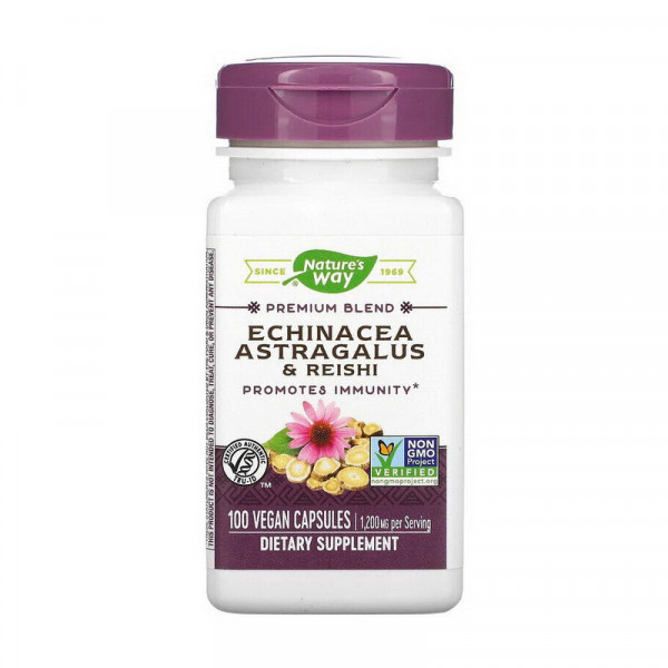 Echinacea Astragalus & Reishi (100 veg caps) Nature's Way