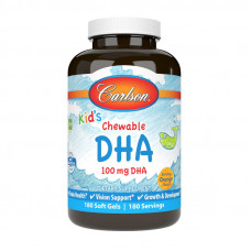 Carlson Labs Kid's Chewable DHA 100 mg (термін до 28.08.2025) (180 soft gels)