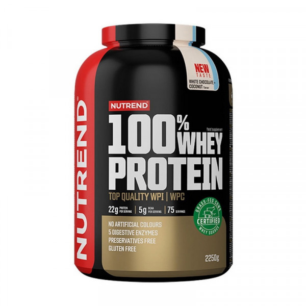 100% Whey Protein (2,25 kg, caramel latte) Nutrend