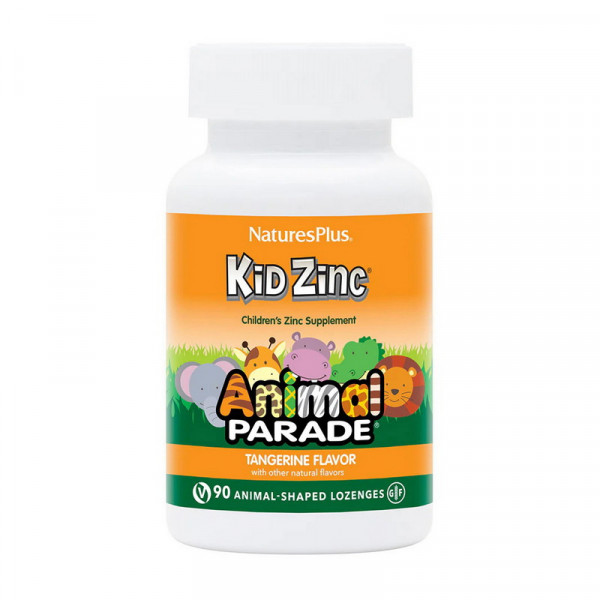 Animal Parade Kid Zinc (90 animal-shaped lozenges, tangerine) Natures Plus