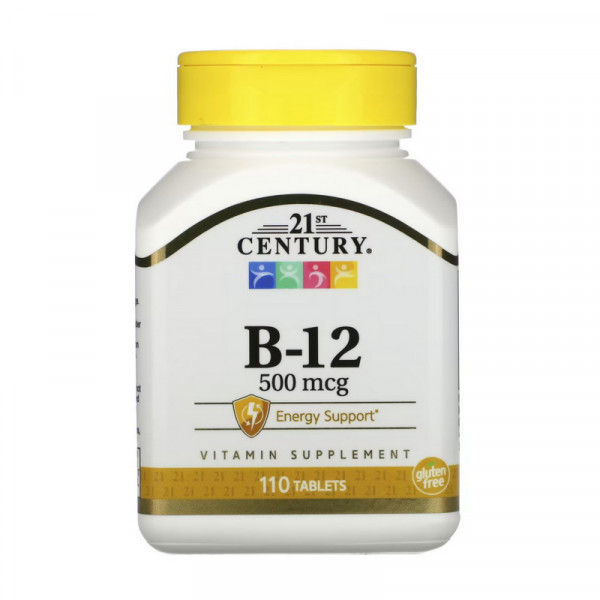 B-12 500 mcg (110 tabs) 21st Century