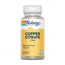 Solaray Copper Citrate 2 mg (60 veg caps)