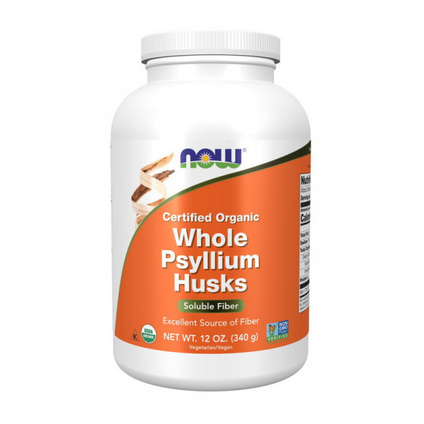 Whole Psyllium Husks Certified Organic (340 g) NOW