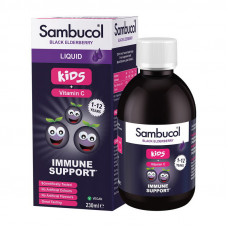 Black Elderberry Liquid For Kids + Vitamin C (230 ml)