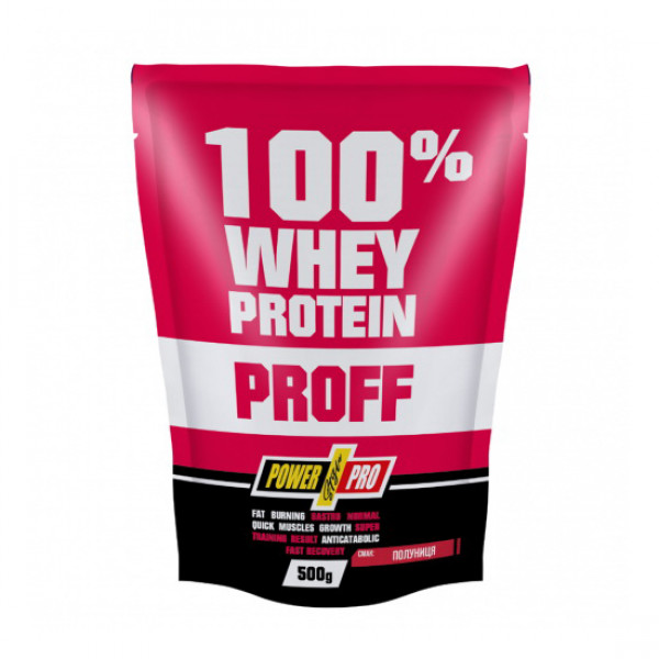 100% Whey Protein Proff (500 g, полуниця) Power Pro