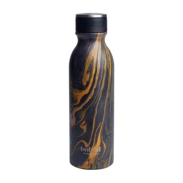 Bohtal Insulated Flask Black Marble (600 ml) SmartShake