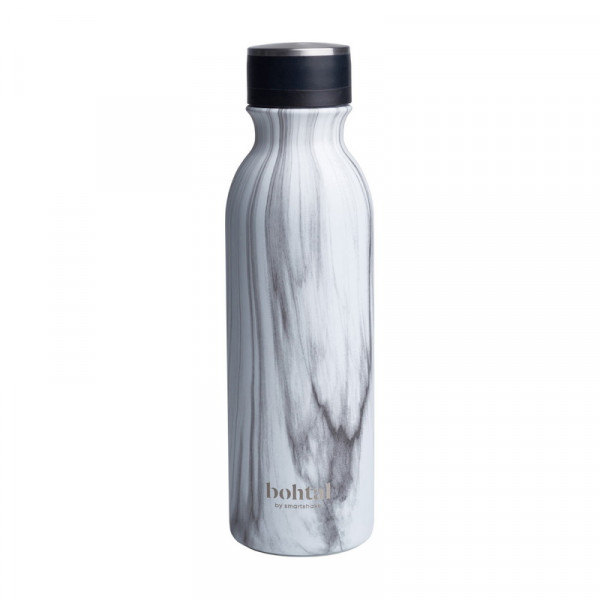 Bohtal Insulated Flask White Marble (600 ml) SmartShake