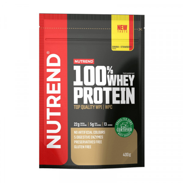 100% Whey Protein (400 g, banana-strawberry)