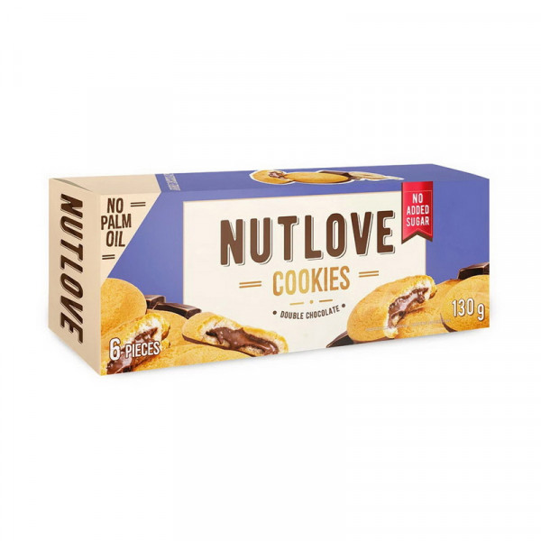 All Nutrition Nutlove Cookies (порушено цілісність упаковки) (130 g, double chocolate)