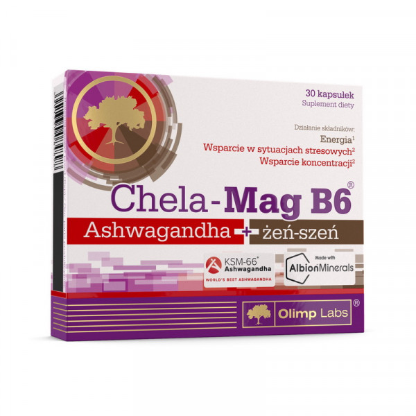 Chela-Mag B6 Ashwagandha + zen-szen (30 caps) OLIMP