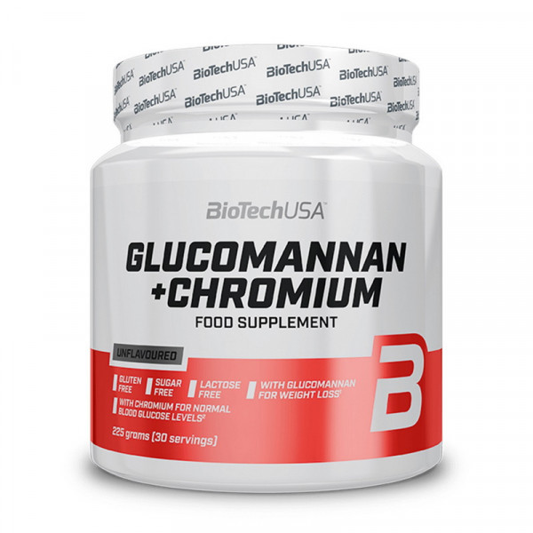 Glucomannan + Chromium (225 g, unflavoured) BioTech