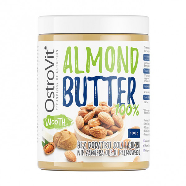 100% Almond Butter Smooth (термін до 28.02.2025) (1 kg)