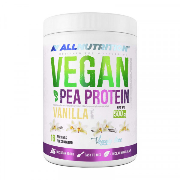 All Nutrition Vegan Pea Protein (500 g, salted caramel)