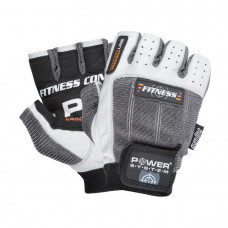 Power System Fitness Gloves White-Grey 2300 (L size)