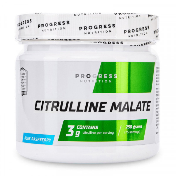 Progress Nutrition Citrulline Malate (затертий термін придатності) (250 g, blue raspberry)
