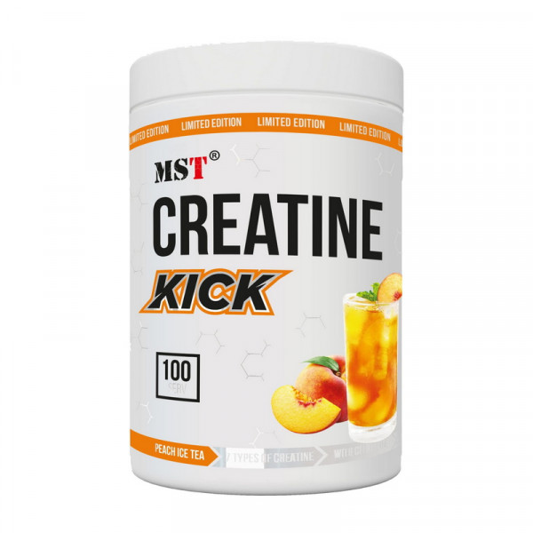 MST Creatine Kick (пошкоджена заводська етикетка) (1 kg, peach ice tea)