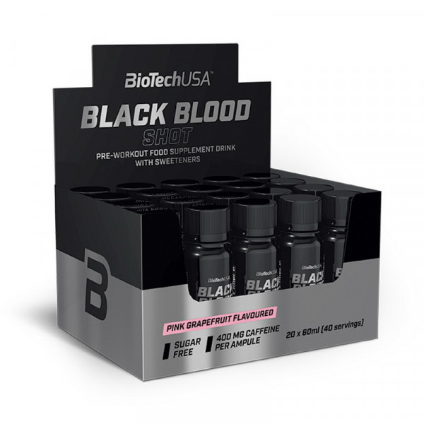 Black Blood Shot (20*60 ml, pink grapefruit) BioTech