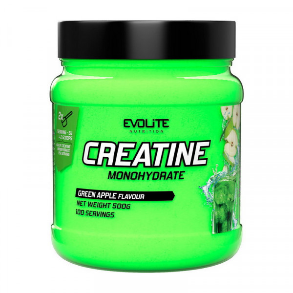 Creatine Monohydrate (500 g, green apple) Evolite Nutrition