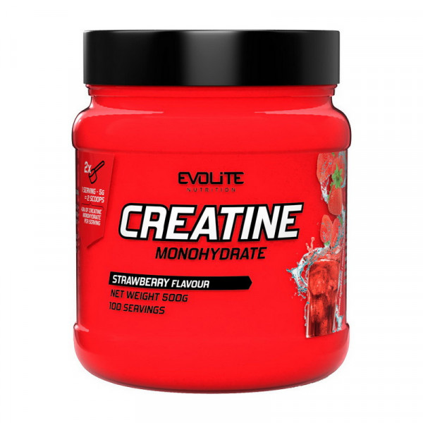 Creatine Monohydrate (500 g, strawberry) Evolite Nutrition