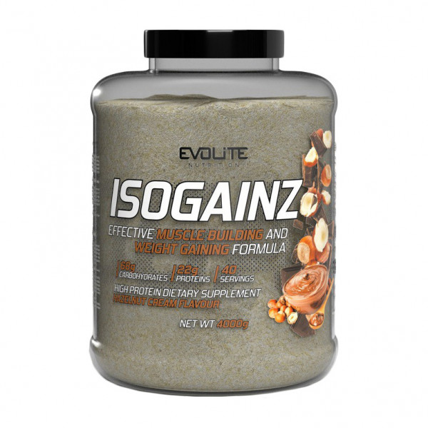 Iso Gainz (4 kg, hazelnut cream) Evolite Nutrition