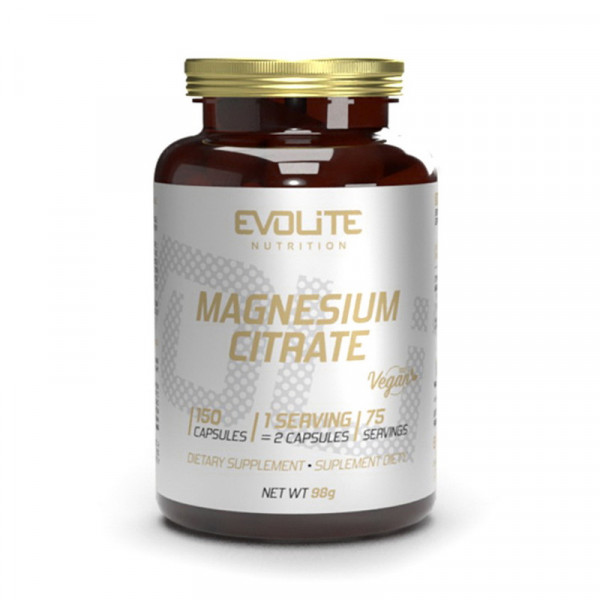 Magnesium Citrate (150 veg caps) Evolite Nutrition