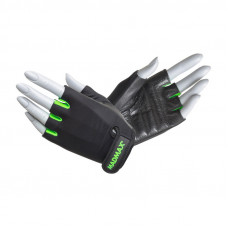 Mad Max Rainbow Workout Gloves Black/Neon Green MFG-251 (M size)