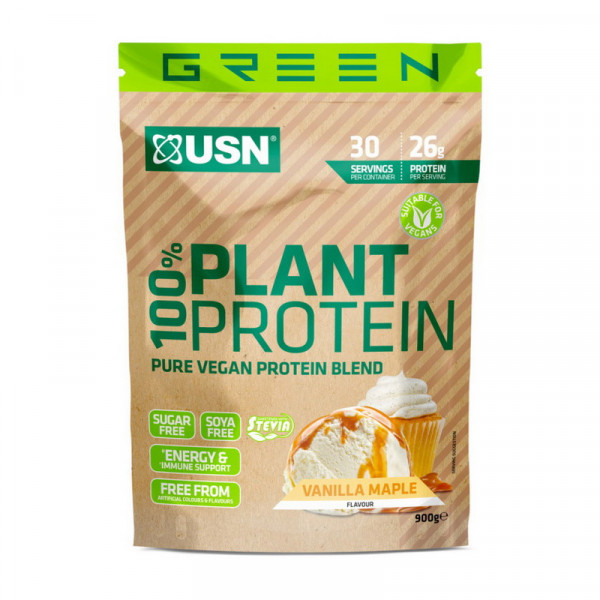 100% Plant Protein (900 g, vanilla maple) USN