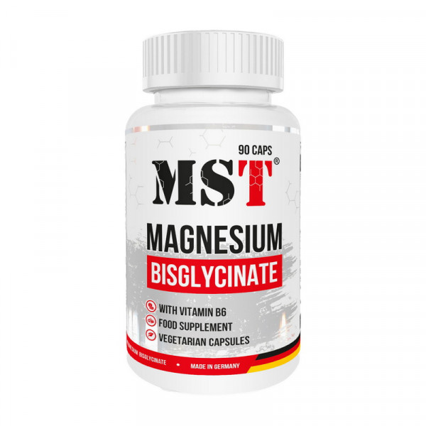 Magnesium Bisglycinate With Vitamin B6 (90 caps) MST