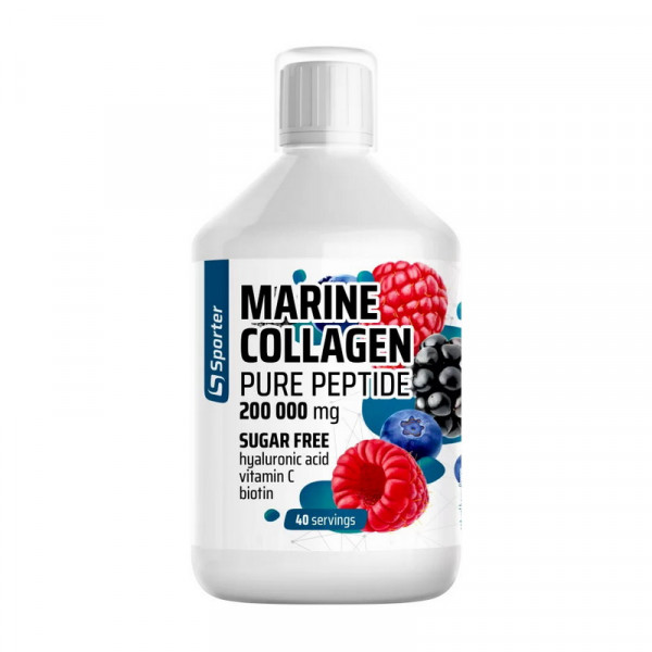 Sporter Marine Collagen Pure Peptide (500 ml, natural berry)