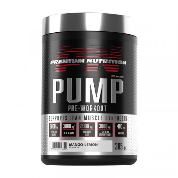 Premium Nutrition Pump Pre-Workout (термін до 28.11.2025) (385 g, citrus-peach)
