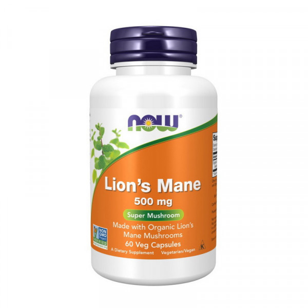 Lion`s Mane 500 mg (60 veg caps) NOW