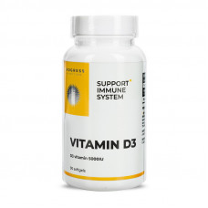 Vitamin D3 5000IU (вм'ятина на банці) (90 sgels)