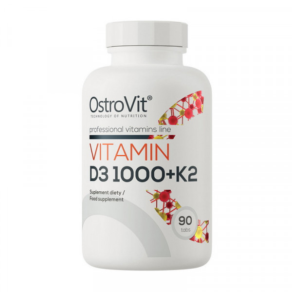 Vitamin D3 1000 + K2 (90 tabs) OstroVit