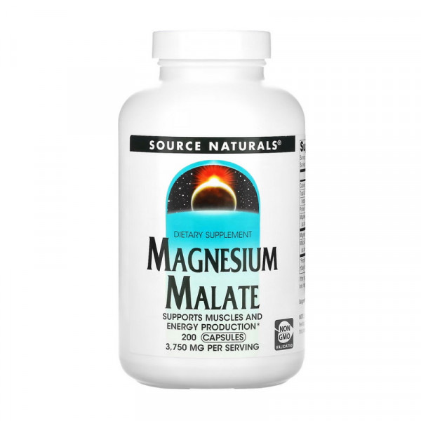 Magnesium Malate (200 caps) Source Naturals