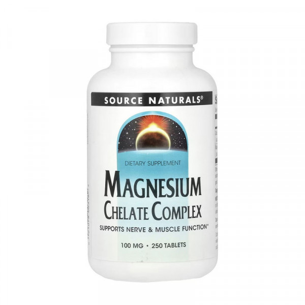 Magnesium Chelate Complex (250 tab) Source Naturals