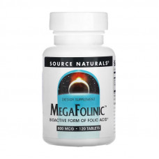 Source Naturals Mega Folinic 800 mcg (120 tab)