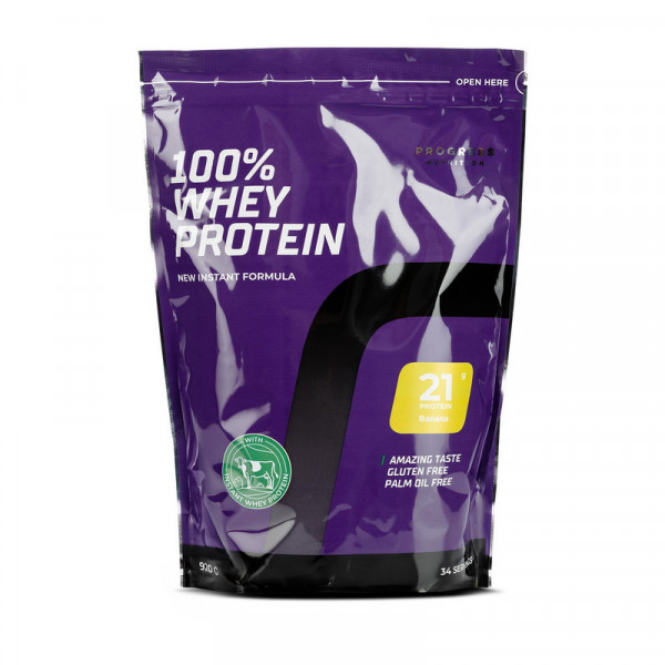 100% Whey Protein (920 g, banana) Progress Nutrition