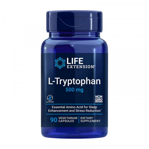 L-Tryptophan 500 mg (90 veg caps) Life Extension