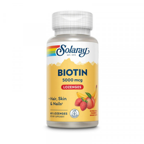 Biotin 5,000 mcg (60 lozenges) Solaray