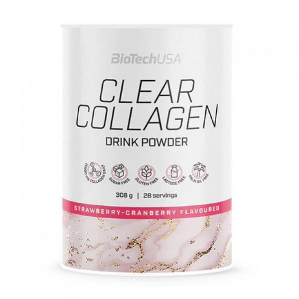 Clear Collagen (350 g, strawberry - cranberry)