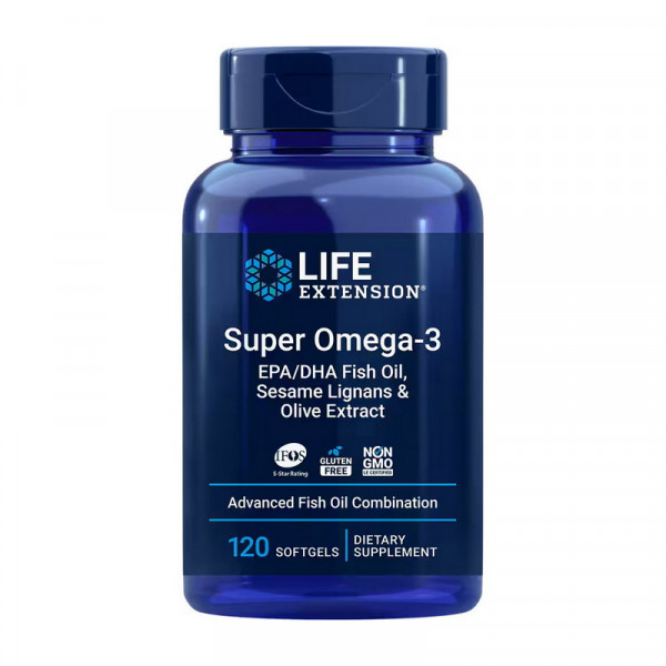 Life Extension Super Omega-3 (термін до 28.08.2025 відкрита банка) (120 sgels)